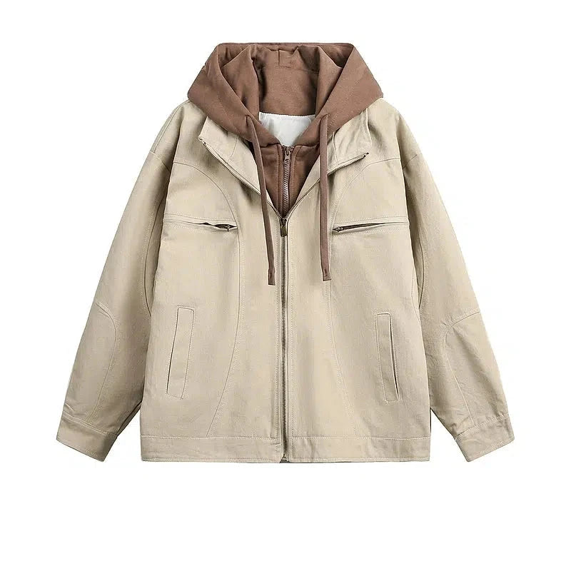 Casual Hooded Zip-Up Jacket Practical Men's Quick