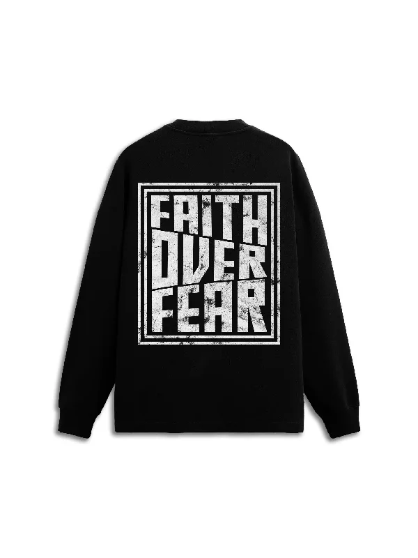 Faith Over Fear Crewneck Vintage Men's 1970S Disco