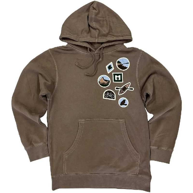 Metroparks Toledo Vintage Faux Patch Hoodie Tough Men's Tactical