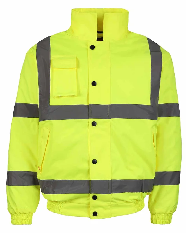 Fort Hi-Vis Waterproof Bomber Jacket Bold Men's Statement