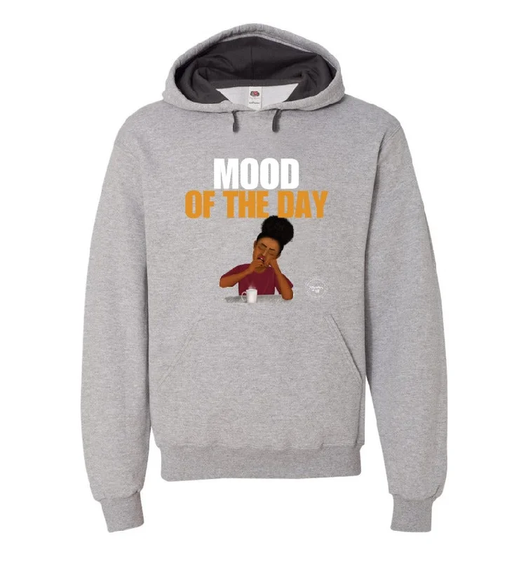 Mood of the Day Hoodie - Tired Woman Modern Men's Geometric