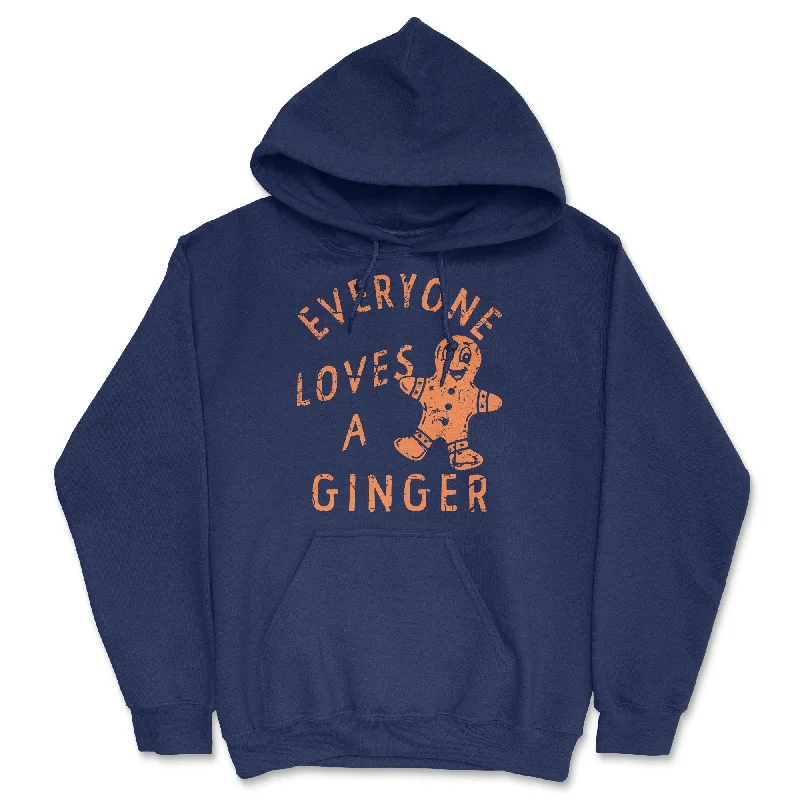 Everyone Loves A Ginger Hoodie Modern Men's Geometric