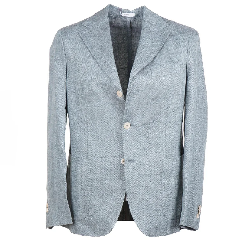 Boglioli Herringbone Linen Sport Coat Stylish Men's Tropical 