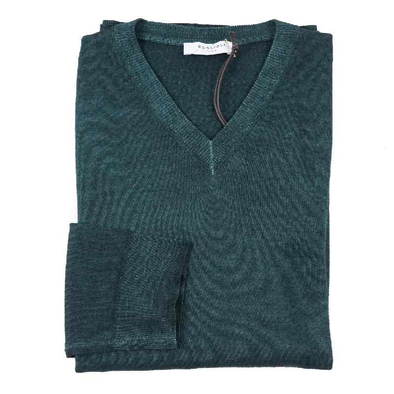 Boglioli Garment-Dyed Merino Wool Sweater Modern Men's 