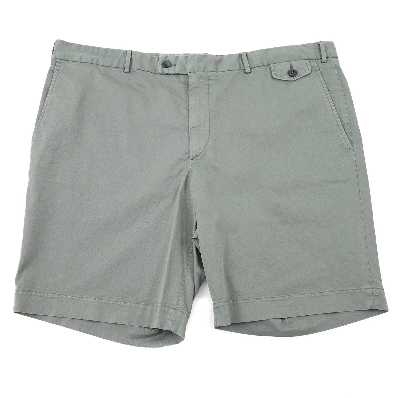 Boglioli Washed Twill Cotton Shorts Business