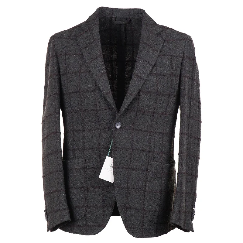 Luigi Borrelli Soft-Constructed Tweed Sport Coat Elegant Men's Cashmere