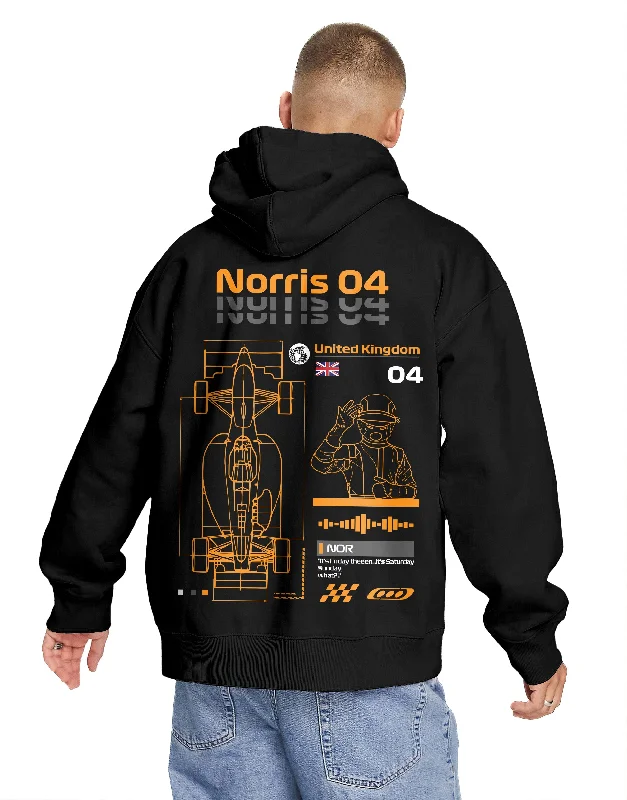 Number 04 | Grand Prix Hoodie (Left Pocket & Back) Classic Men's Pin