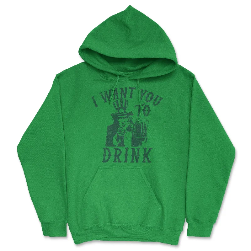 I Want You To Drink Hoodie Artistic Men's Avant