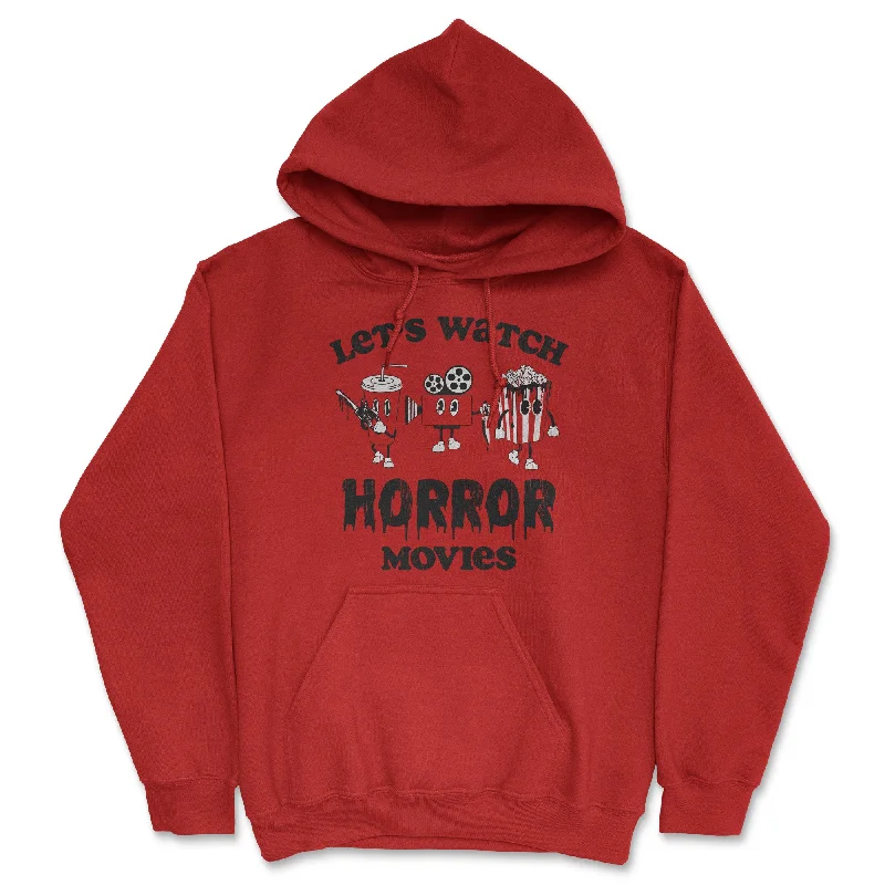 Lets Watch Horror Movies Hoodie Refined Men's Hand