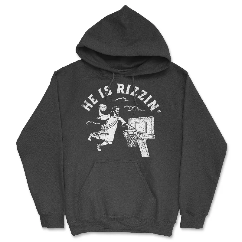 He Is Rizzin Hoodie Hip Men's Retro