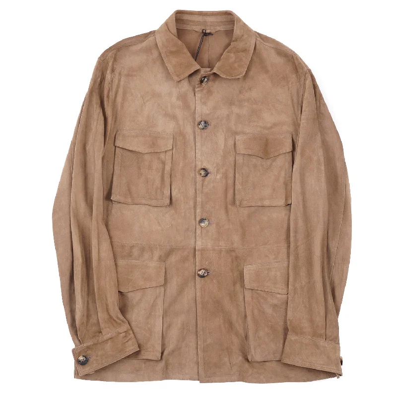 Rifugio Unlined Nappa Suede Field Jacket Sleek Men's Contemporary 