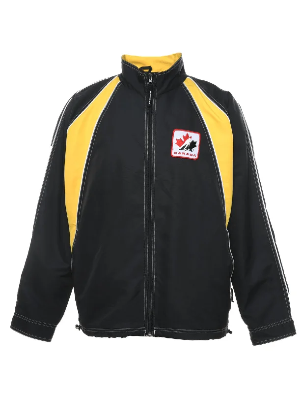 Stormtech Black & Yellow Canada Design Jacket - L Elegant Men's Cashmere