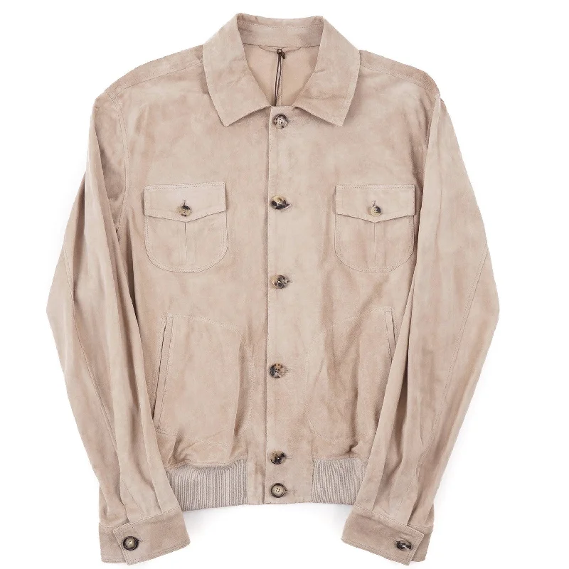 Rifugio Unlined Nappa Suede Jacket Monochromatic Office Style