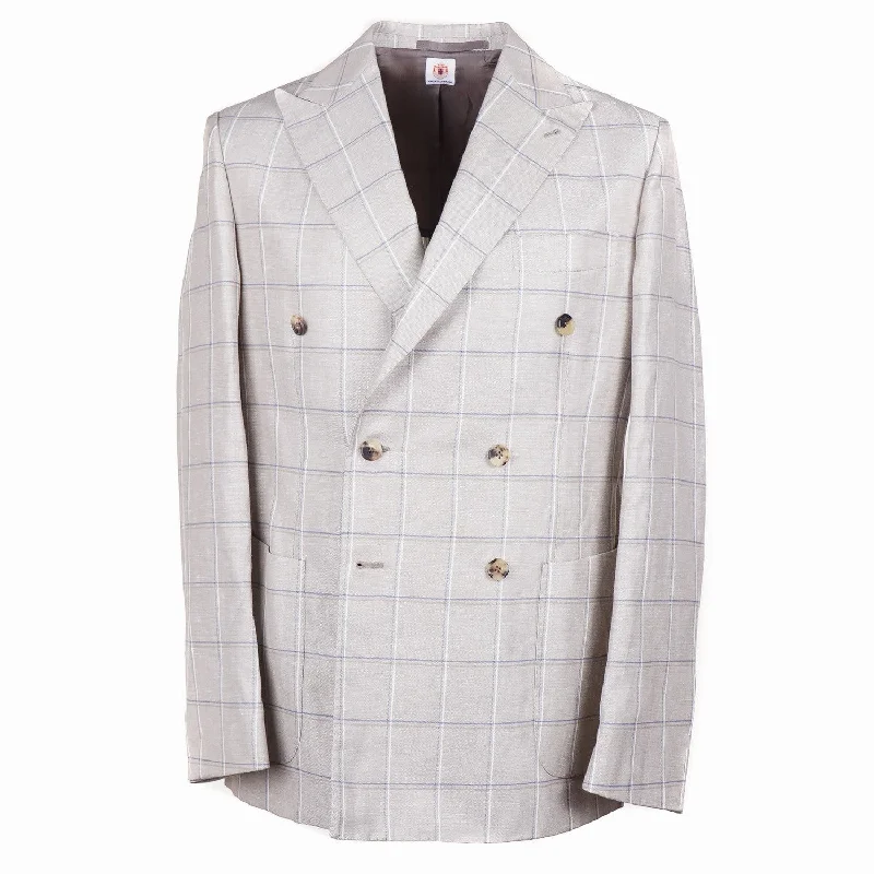 Luigi Borrelli Wool and Linen Sport Coat Luxurious Men's High