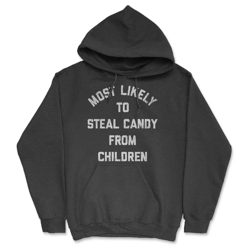 Most Likely To Steal Candy From Children Hoodie Sporty Men's Tennis