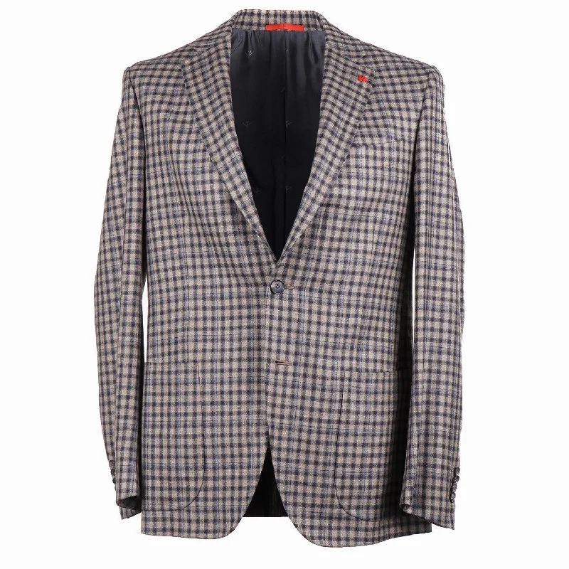 Isaia Soft Wool-Cashmere-Silk Sport Coat Sharp Men's Italian