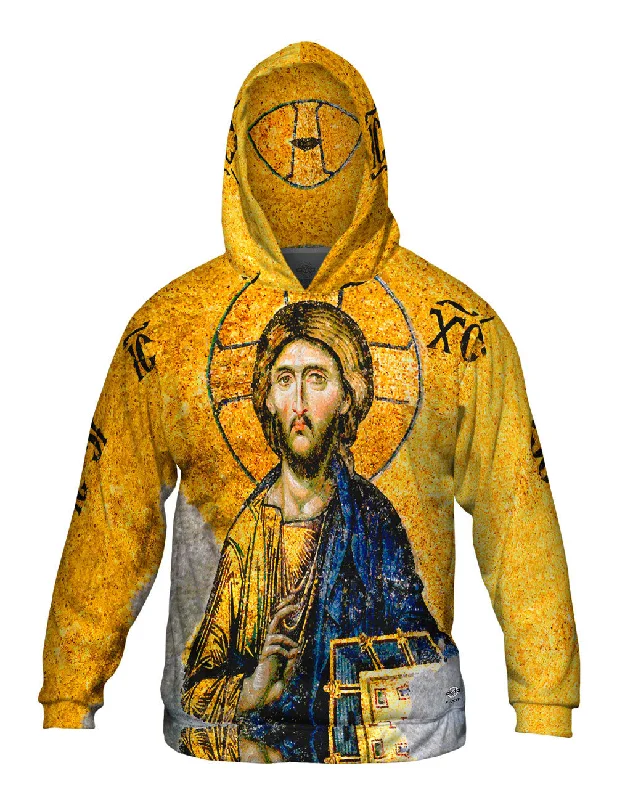 "Christian Orthodox Jesus Gold Hagia Sophia" Traditional Men's Wool