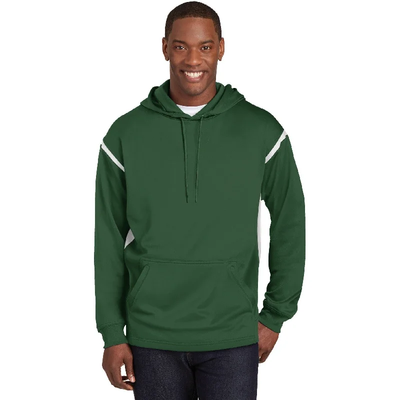 CLOSEOUT - Sport-Tek Tech Fleece Colorblock Hooded Sweatshirt Refined Men's Classic 