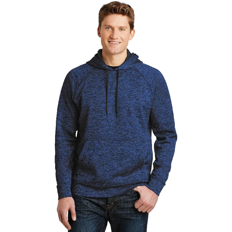 CLOSEOUT - Sport-Tek PosiCharge Electric Heather Fleece Hooded Pullover Edgy Men's Punk