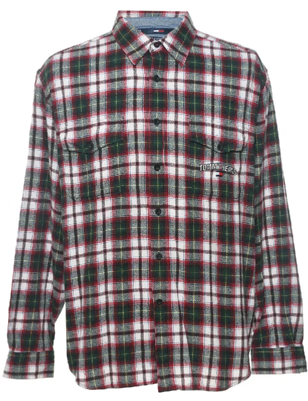 Tommy Jeans Checked Shirt - L Practical Men's Multi