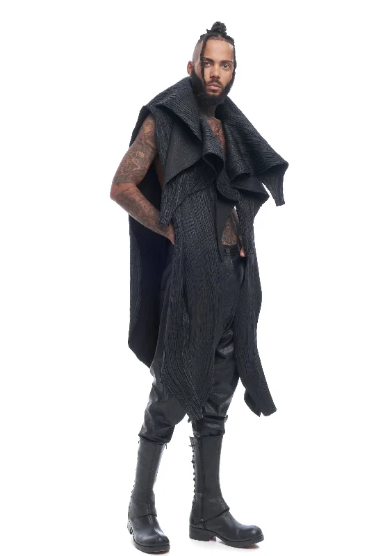 ARCEMIS - MEN'S LEATHER CAPE Casual Men's Loose