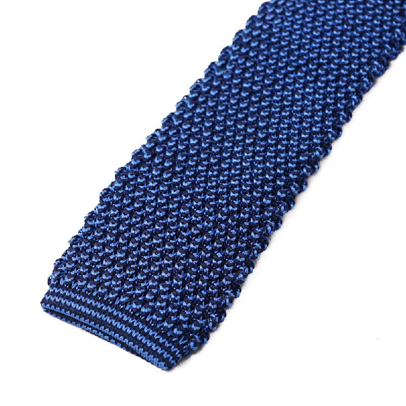 Roda Blue Knit Silk Tie Masculine Men's 