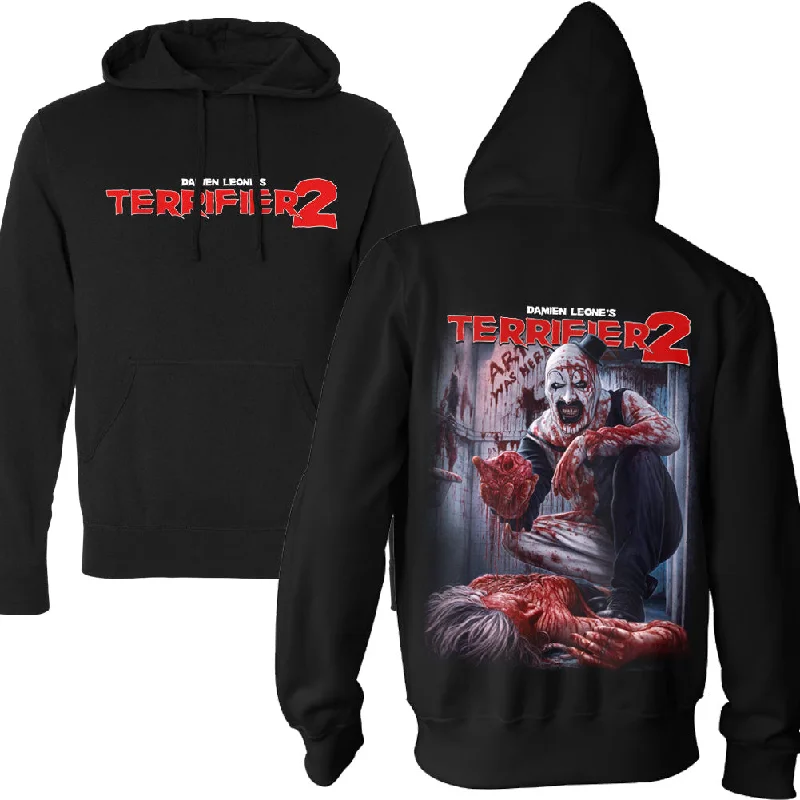 Terrifier 2 Heart Stopper Pullover Hoodie Classic Men's Pin