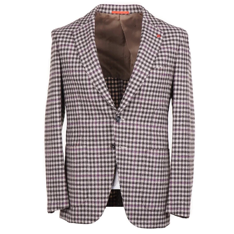 Isaia Trim-Fit Wool-Cashmere Sport Coat Casual Men's Loose