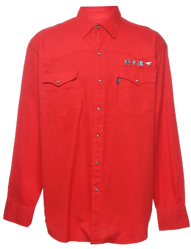 Roper Denim Shirt - L Casual Men's Loose