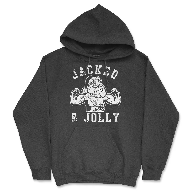 Jacked And Jolly Hoodie Preppy Men's College