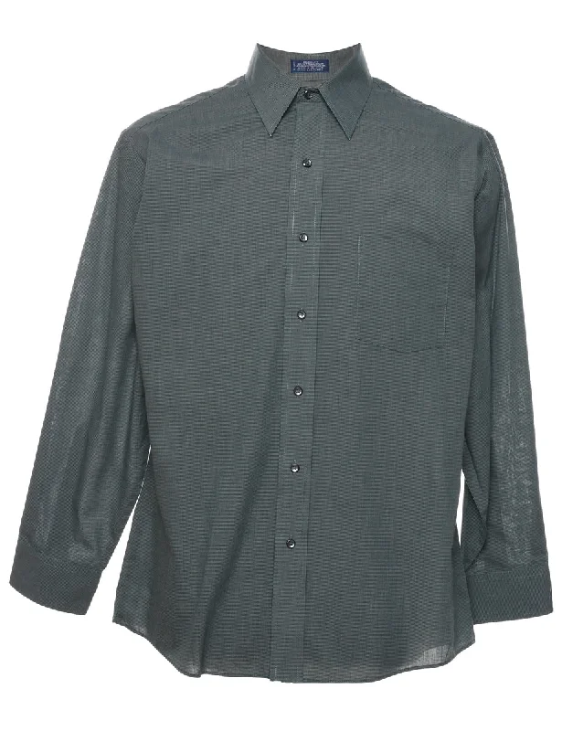 Green Checked Shirt - L Athletic Men's High