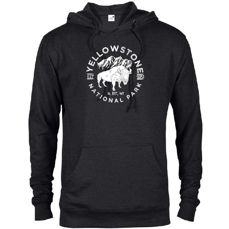 Yellowstone National Park Bison Hoodie Dapper Men's Bow