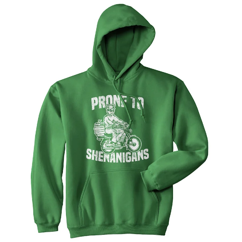 Prone To Shenanigans Hoodie Traditional Men's Wool