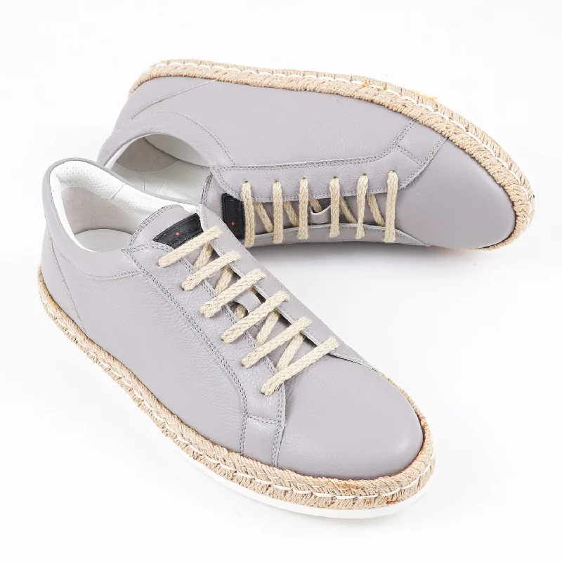 Kiton Soft Calf Leather Sneakers Refined Men's Hand