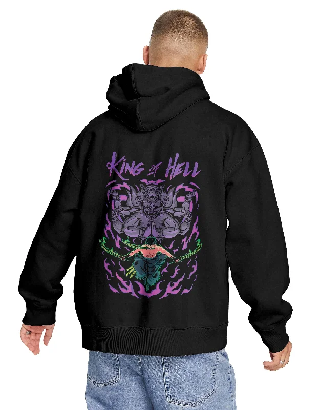 King Of Hell Hoodie (Front & Back) Sharp Men's Italian