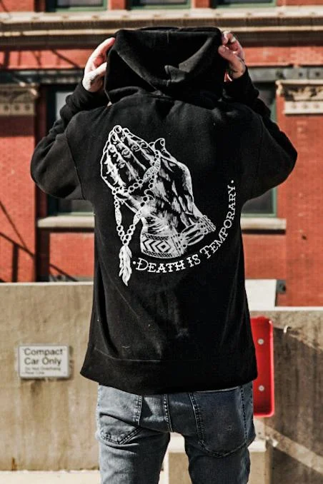 Death Is Temporary Hoodie Streetwear Style