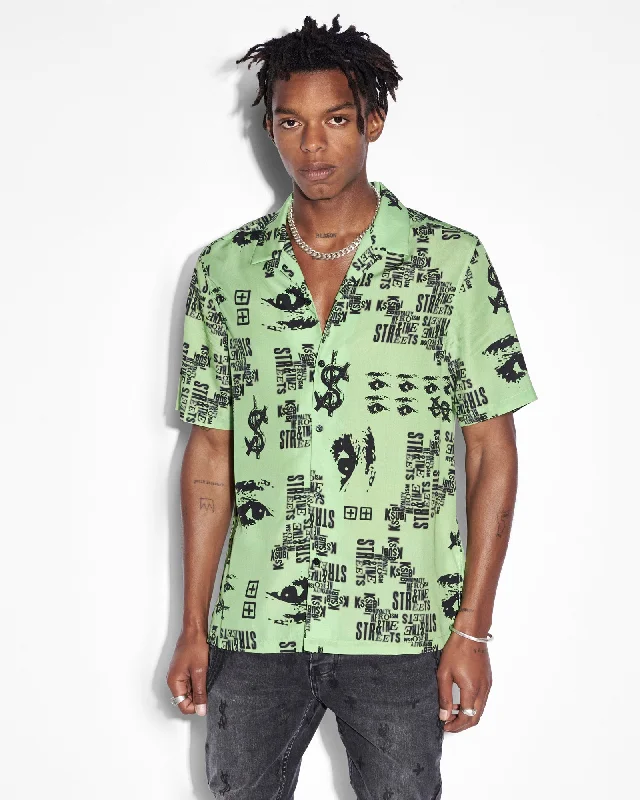 GRAFF RESORT SS SHIRT GREEN Athletic Men's High