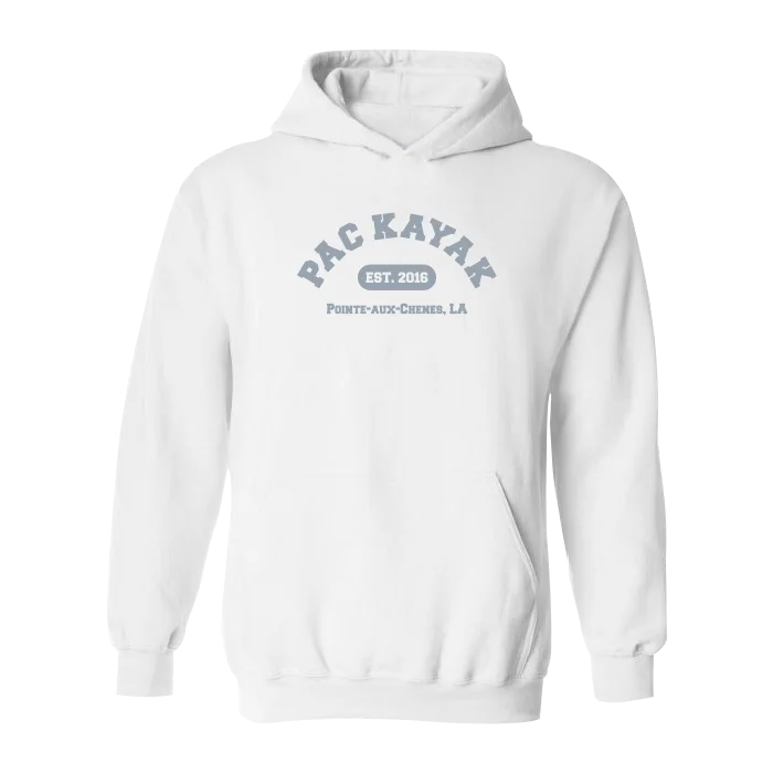 #PACKAYAK Classic Heavy Hoodie - Gray Print Laid