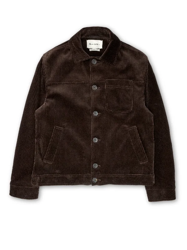 Buffalo Jacket Deakin Cord Brown Refined Men's Velvet