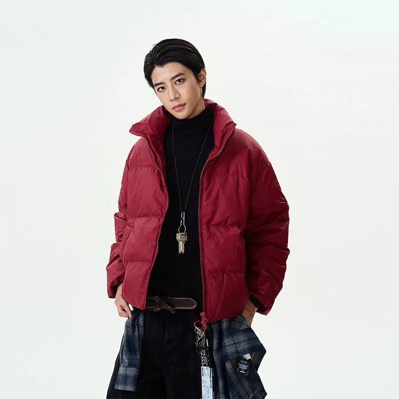 High Neck Collar Down Jacket Masculine Men's Thick