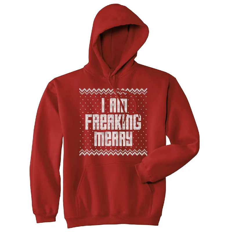 I Am Freaking Merry Hoodie Refined Men's Velvet