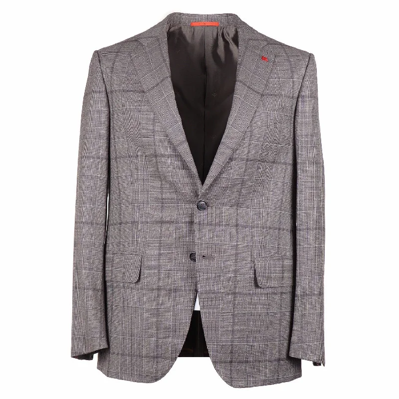 Isaia 'Sanita' Layered Check Wool Suit Casual Men's Short