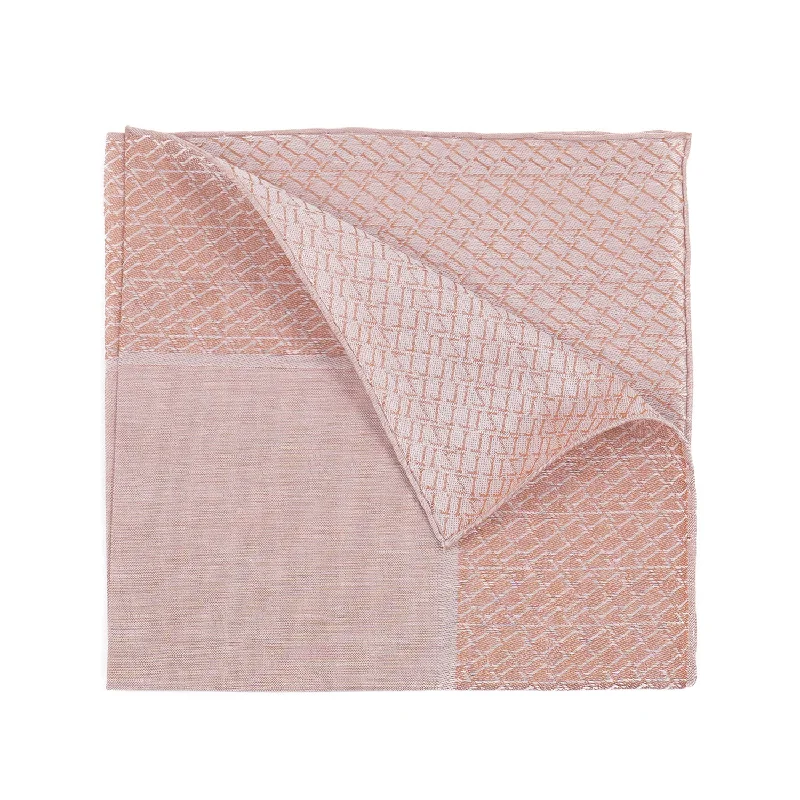 Zilli Monogram Cotton Pocket Square Stylish Men's Neon