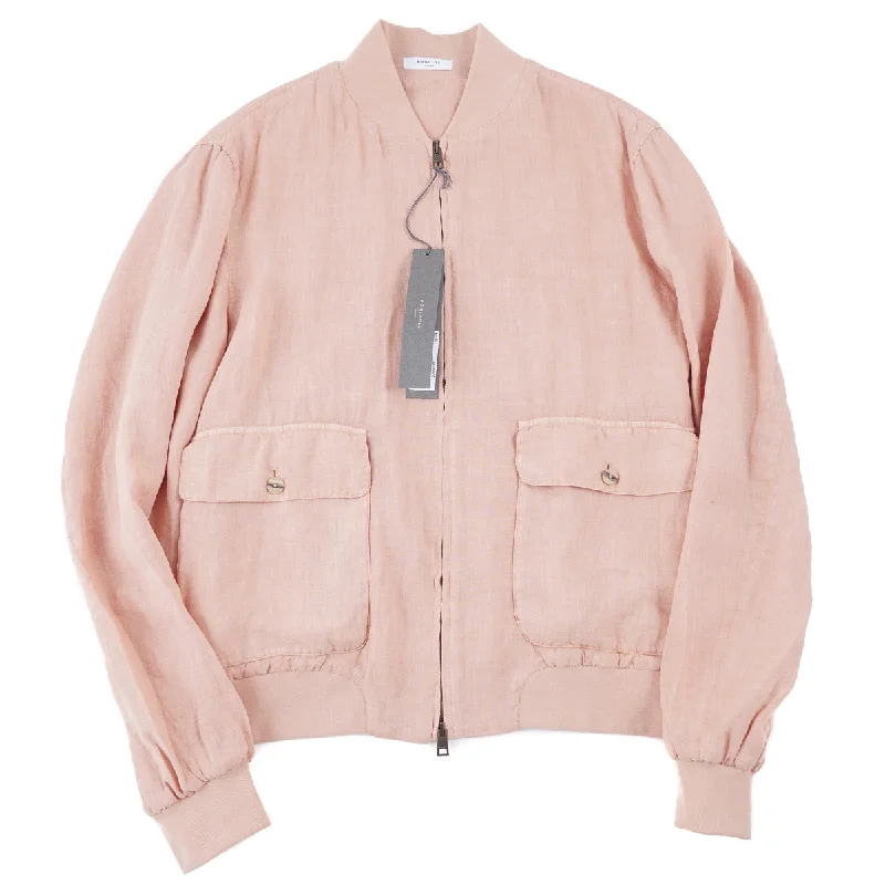 Boglioli Unlined Linen Bomber Jacket Adventure