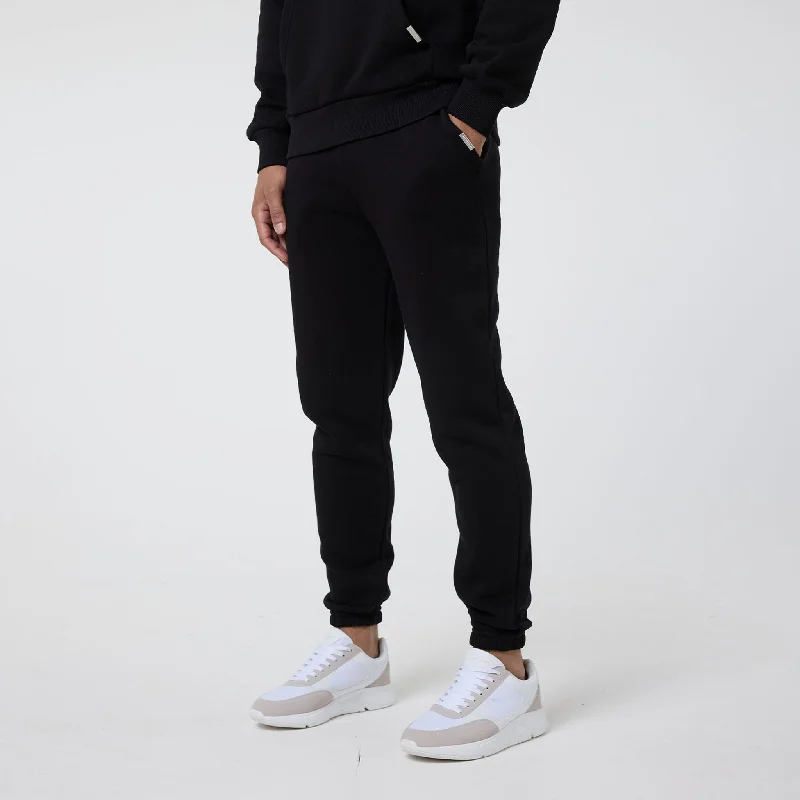 Relaxed Fit Cuffed Jogger | Black Trendy Men's Oversized