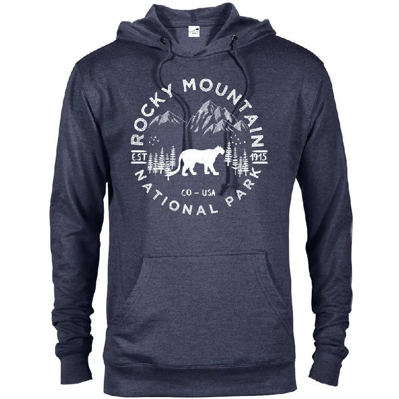 Rocky Mountain National Park Hoodie Minimalist Men's Casual 