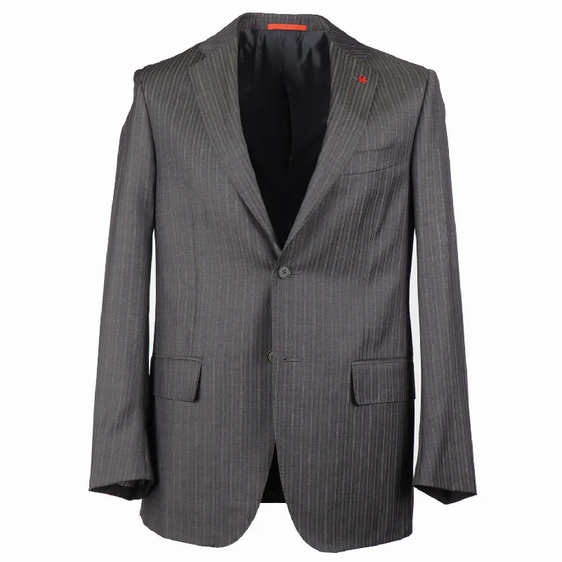 Isaia Regular-Fit Wool Suit Unique Men's Patch