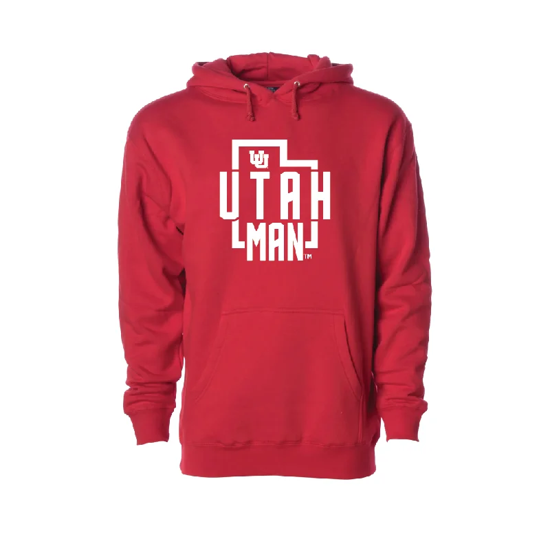 Utah Man State  Embroidered Hoodie Relaxed Men's Australian 