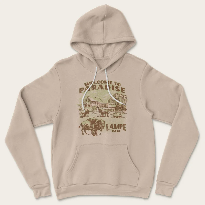 Welcome to Paradise Hoodie - Tan Bold Men's Animal