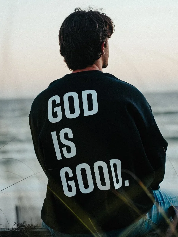 God Is Good Crewneck Confident Men's Power